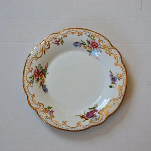 Vintage  Hand Painted Floral Porcelain Dish
